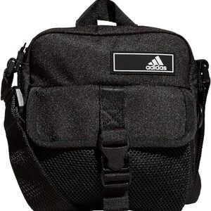 adidas Black Compact Messenger Crossbody Bag for Men